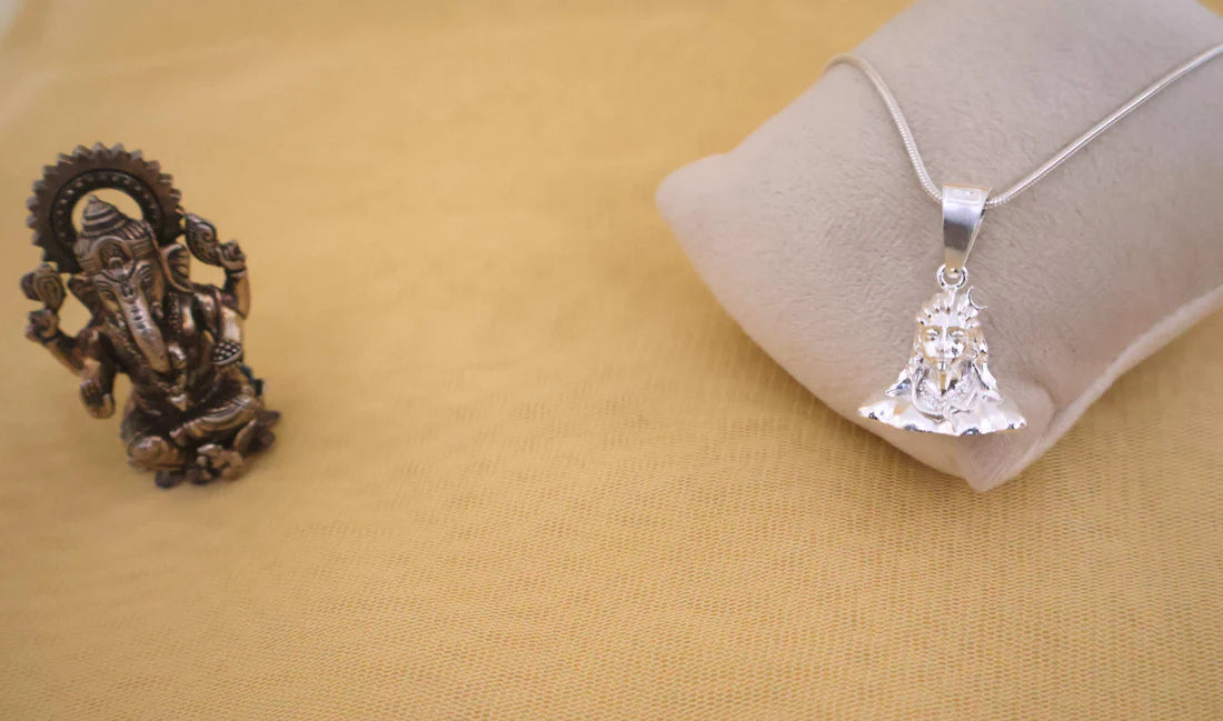 Adiyogi Pendant - Pure Silver Finishing