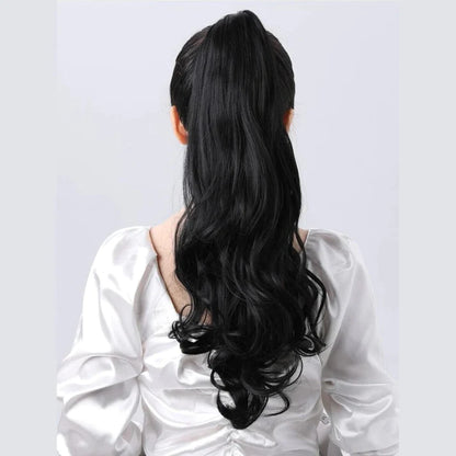 18 Inch Ponytail Hair Extension + FREE Hair Bun (Juda) Extension