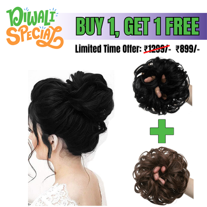 (Buy 1 Get 1 Free) Hair Bun Extension | Juda For Women - Pack of 2