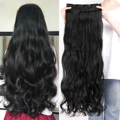 DIWALI SALE 24 Inches Clip In Hair Extensions FREE Hair Bun Juda WiseKart